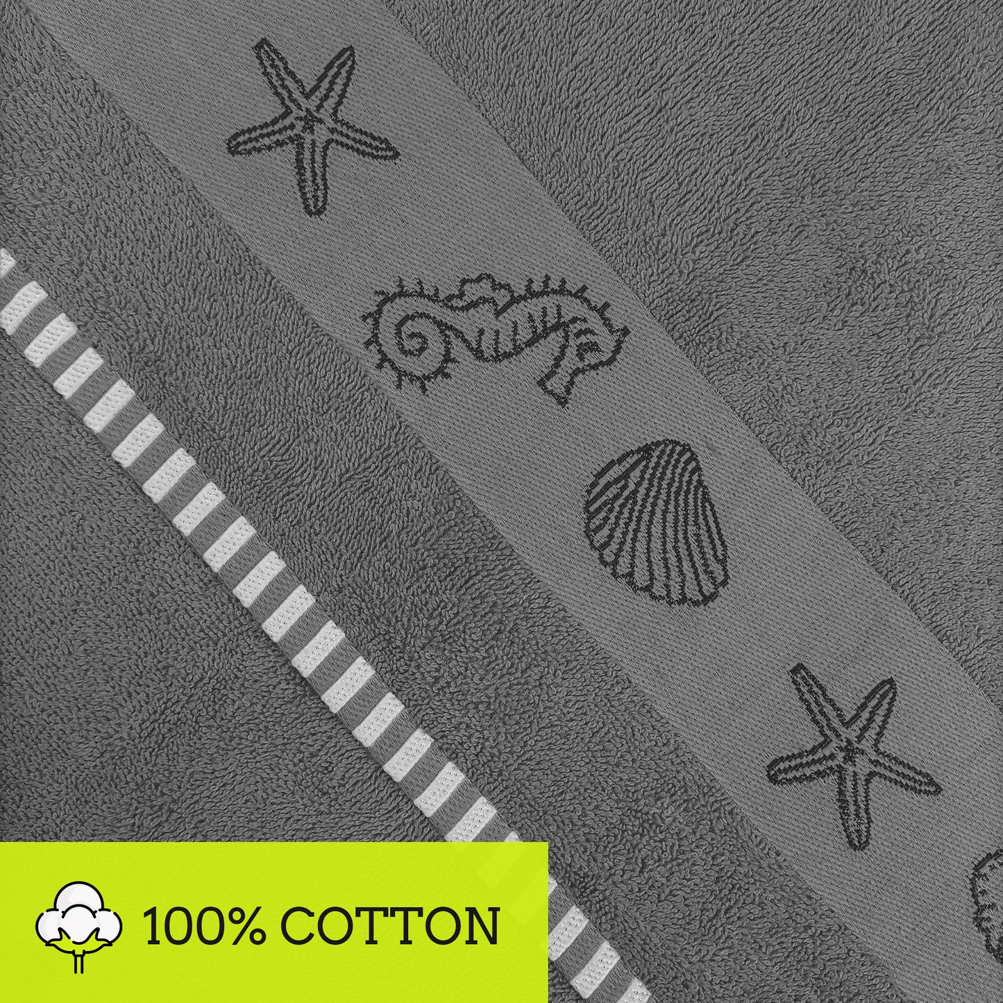 4Pc Bath Towel Set | Super Soft & Absorbent Bath & Hand towels | 100% Cotton | Quick Dry | 2x Large Bath Towels & 2x Hand Towels-Towel Set-Weave Essentials-Aqua Blue-Weave Essentials