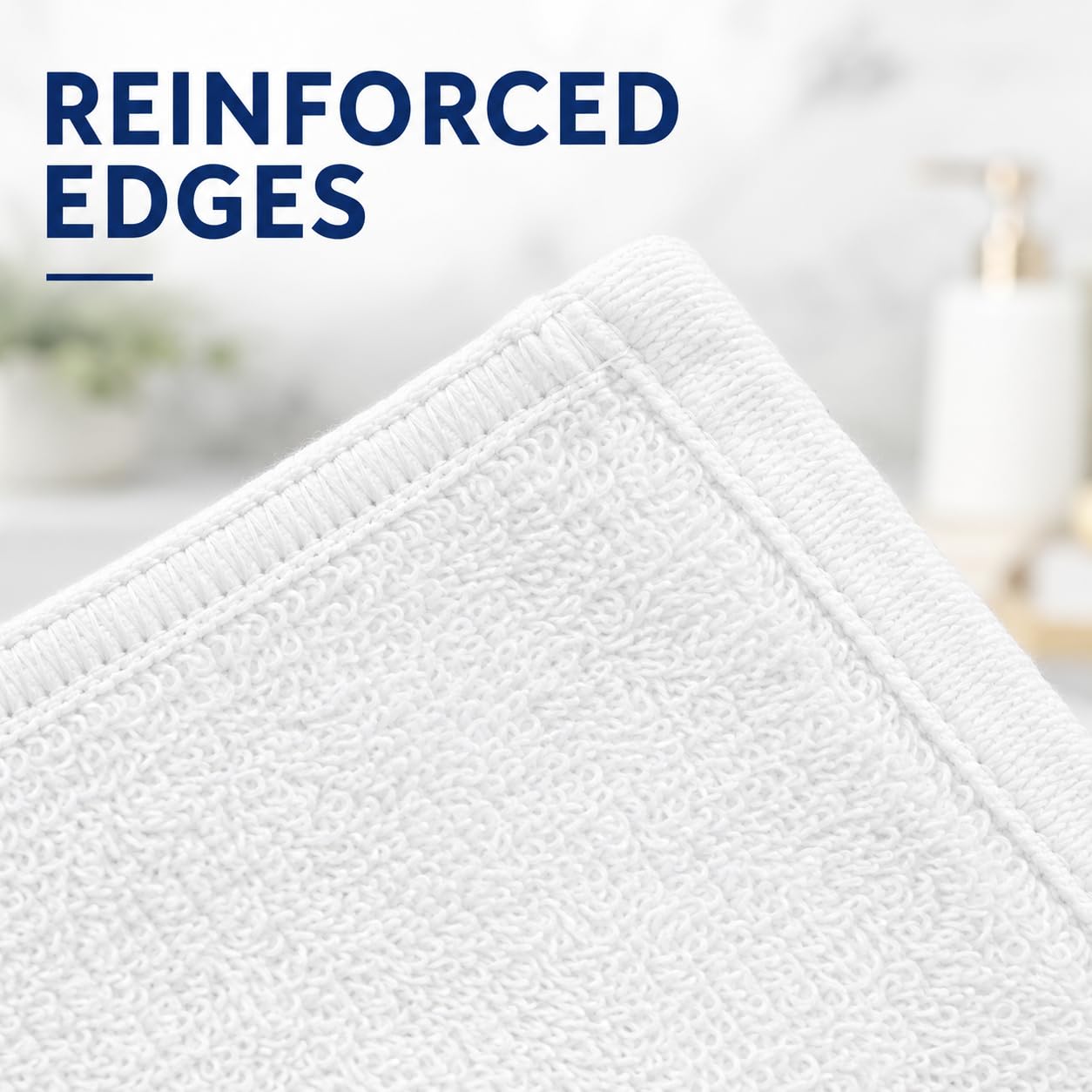 24-Pack Cotton Face Cloths - Soft, Absorbent Flannel Washcloths