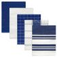 KITCHEN HAND TOWEL WITH HANGING LOOP-Kitchen Tea Towel-Weave Essentials-BLUE-Weave Essentials