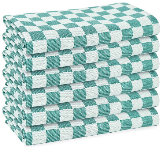 SOFT & DURABLE CLOTH DINNER NAPKINS: PACK OF 6-Napkin-Weave Essentials-Green-Weave Essentials