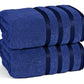 Luxury 500 GSM Viscose Towel-Towel Set-Weave Essentials-2x Bath Towels-Navy Blue-Weave Essentials