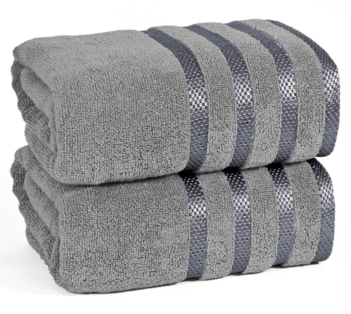2Pc viscose bath towel set | Ultimate Comfort, Superior Absorbency, Eco-Friendly, Skin-Friendly & Quick Dry; made of 100% Cotton | 2 towels (70x140cm / 27x55inch)