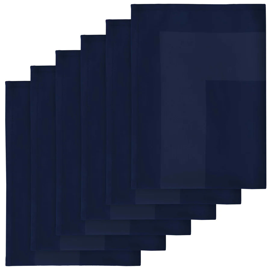 SOFT & DURABLE CLOTH DINNER NAPKINS: PACK OF 6-Napkin-Weave Essentials-Cobalt Blue-Weave Essentials