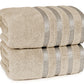 Luxury 500 GSM Viscose Towel-Towel Set-Weave Essentials-2x Bath Towels-Pearl Grey-Weave Essentials