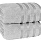 Luxury 500 GSM Viscose Towel-Towel Set-Weave Essentials-2x Bath Towels-Silver Grey-Weave Essentials
