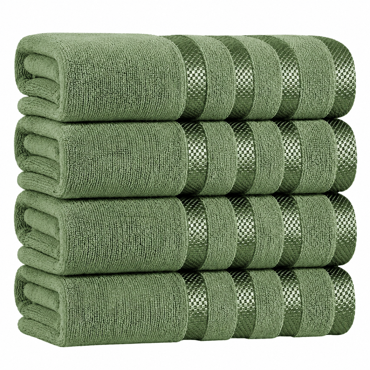 4-Pack Viscose Bath Towels - Soft, Quick-Dry, 70x140cm