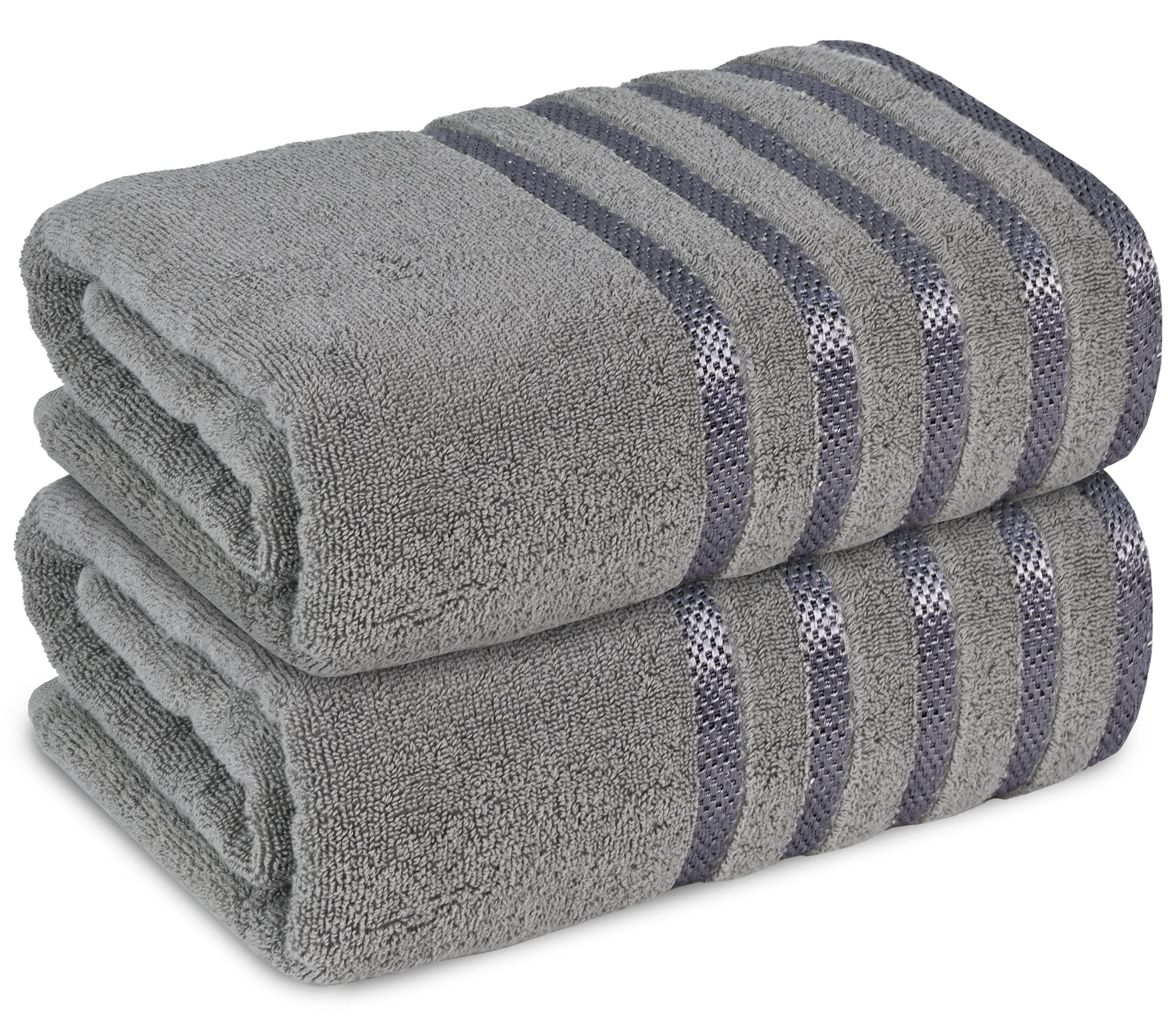 2 Pc ultrasoft and quick dry viscose bath sheet set | Eco-friendly and skin-friendly made of 100% Cotton | 2 bath sheets 90x180cm / 35x70inch-Towel Set-Weave Essentials-2x Jumbo Bath Sheet-Charcoal Grey-Weave Essentials
