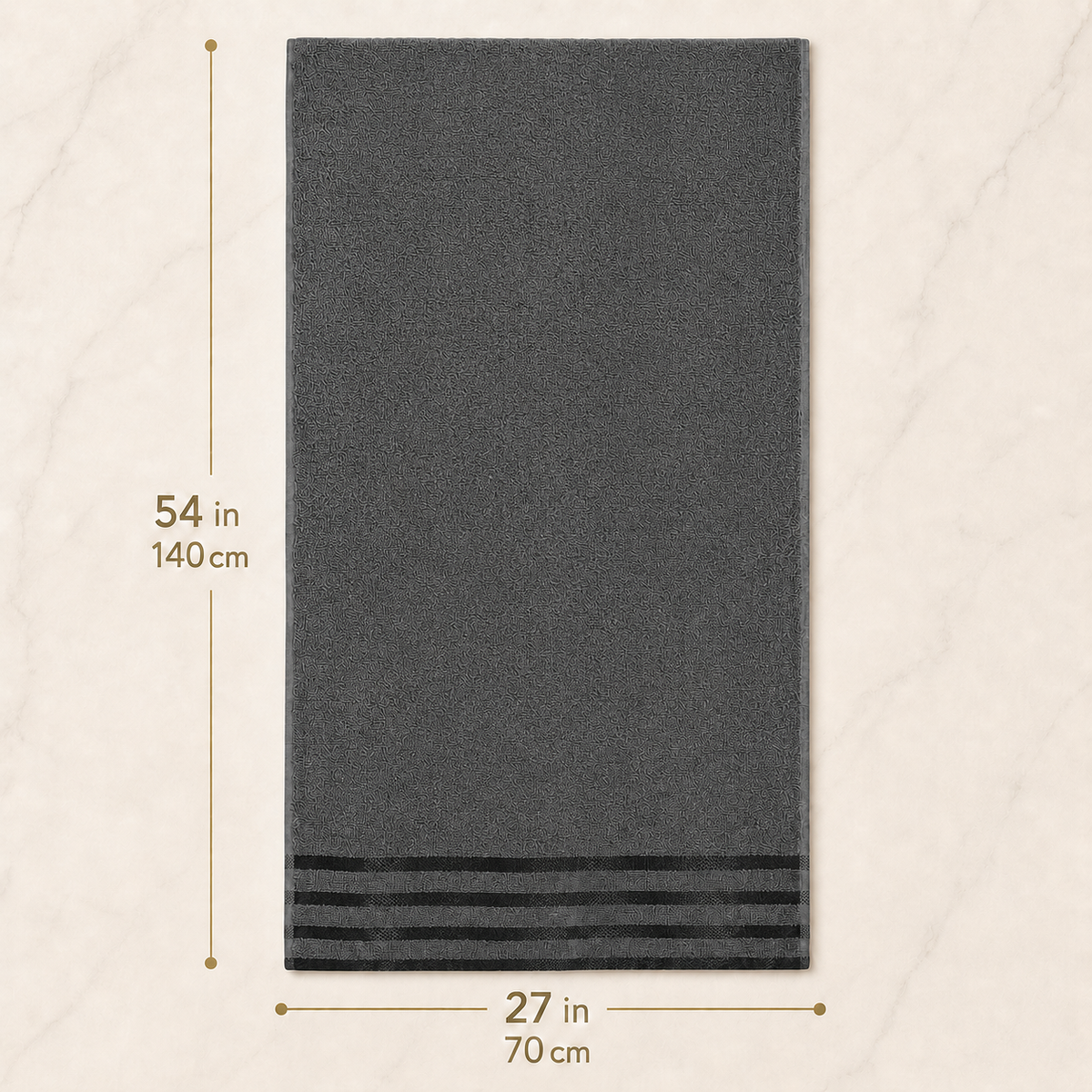 4-Pack Viscose Bath Towels - Soft, Quick-Dry, 70x140cm