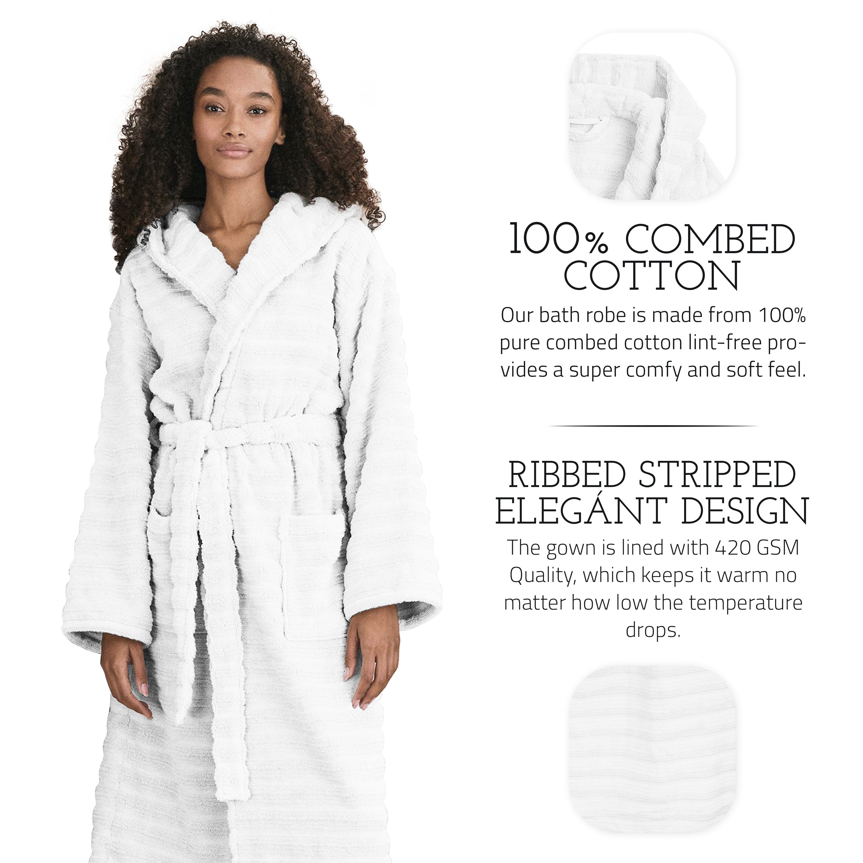 100% LUXURY EGYPTIAN COTTON TERRY TOWEL BATH ROBE UNISEX TOWELLING DRESSING  GOWN | eBay