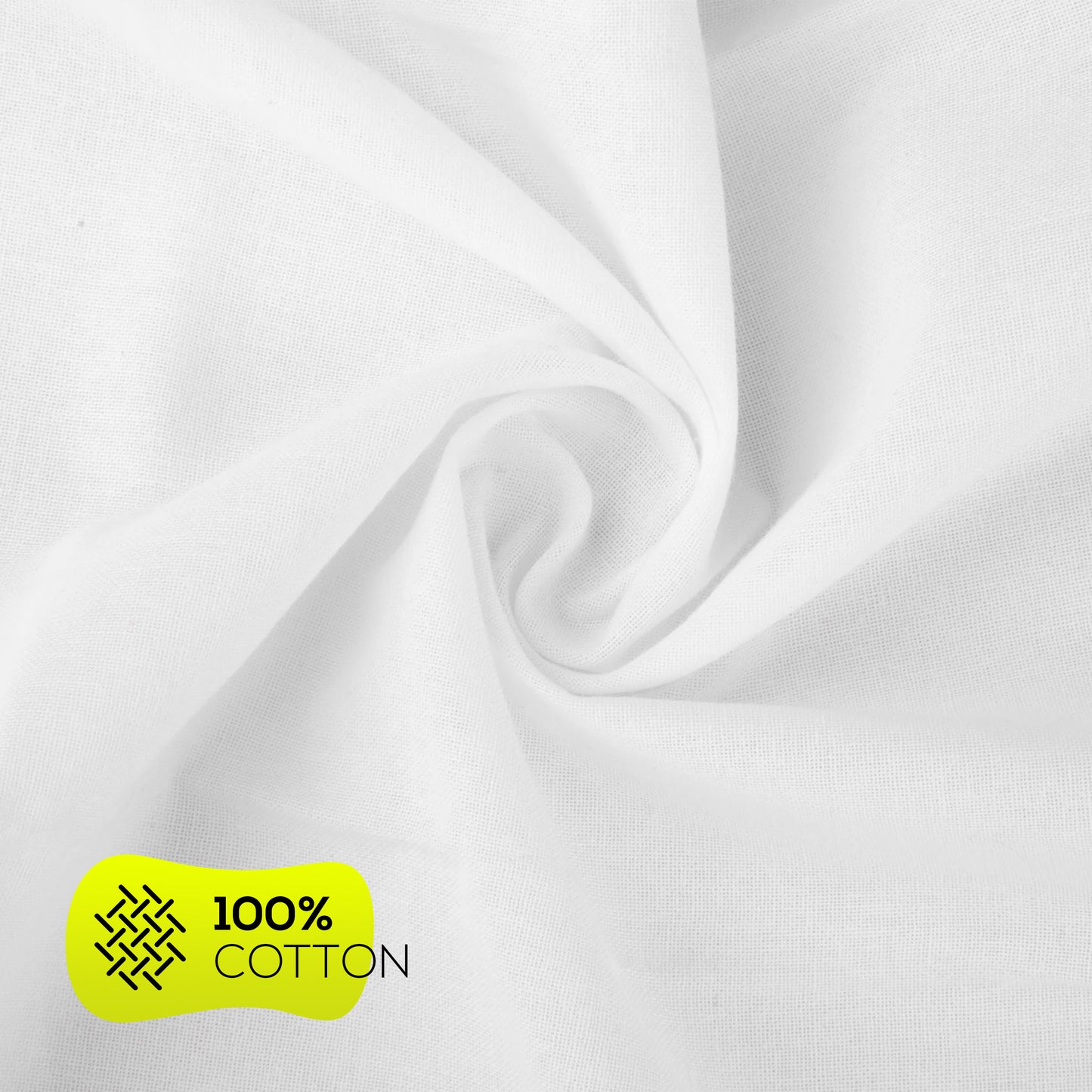 Weave Essentials 24pc Flour Sack Towels - 100% Cotton Tea Towels for Kitchen, Highly Absorbent Washing Up Cloths for Dishes, Lightweight, Premium Quality Durable Soft Feel Fingertip Flour Sack | White