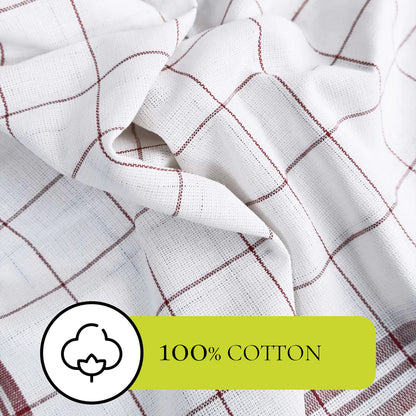 10 BASICS COTTON TEA TOWELS FOR KITCHEN WITH HANGING LOOP-Kitchen Tea Towel-Weave Essentials-Weave Essentials
