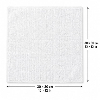 24-Pack Cotton Face Cloths - Soft, Absorbent Flannel Washcloths