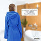 TERRY HOODED BATHROBE: 2 POCKETS & WRAP BELT-Bathrobe-Weave Essentials-Pale Pink-L/XL-Weave Essentials