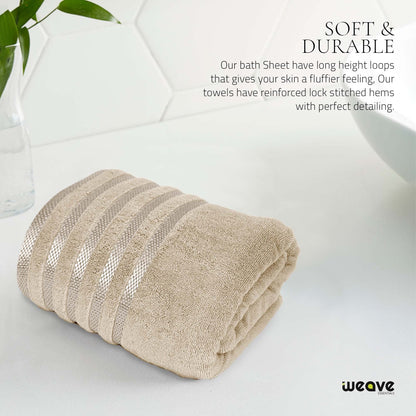 2-Pack Jumbo Viscose Bath Sheets - Ultra Soft, Quick-Dry, 90x180cm
