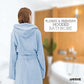 TERRY HOODED BATHROBE: 2 POCKETS & WRAP BELT-Bathrobe-Weave Essentials-Pale Pink-L/XL-Weave Essentials