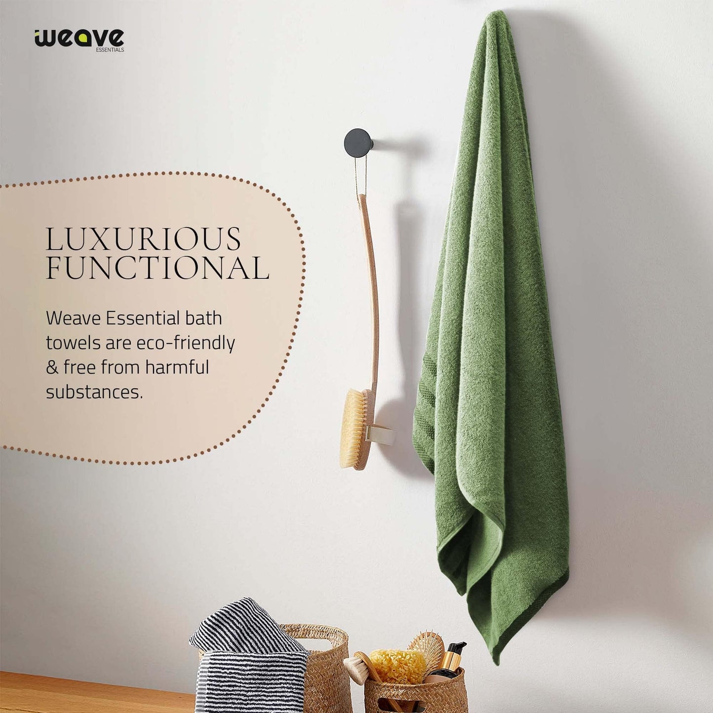 2-Pack Jumbo Viscose Bath Sheets - Ultra Soft, Quick-Dry, 90x180cm