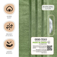 2-Pack Jumbo Viscose Bath Sheets - Ultra Soft, Quick-Dry, 90x180cm