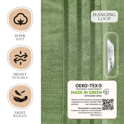 2-Pack Jumbo Viscose Bath Sheets - Ultra Soft, Quick-Dry, 90x180cm