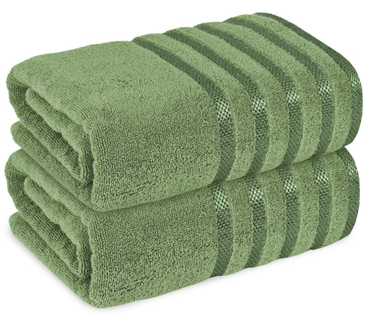 2-Pack Jumbo Cotton Bath Sheets - Ultra Soft, Quick-Dry, 90x180cm