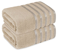 2-Pack Jumbo Viscose Bath Sheets - Ultra Soft, Quick-Dry, 90x180cm