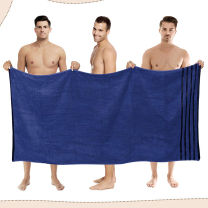 2-Pack Jumbo Viscose Bath Sheets - Ultra Soft, Quick-Dry, 90x180cm