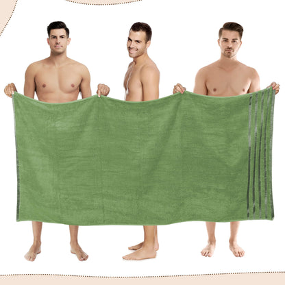 2-Pack Jumbo Viscose Bath Sheets - Ultra Soft, Quick-Dry, 90x180cm