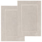 LUXURY COTTON BATH MATS: PACK OF 2- PURE WHITE-Bath Mats-Weave Essentials-Beige-Weave Essentials