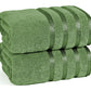 Luxury 500 GSM Viscose Towel-Towel Set-Weave Essentials-2x Bath Towels-Sage Green-Weave Essentials