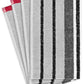 STRIPED WASH GLOVES: PACK OF 4 - SILVER GREY-Guest Towel-Weave Essentials-Silver Grey-4x Guest Towels-Weave Essentials
