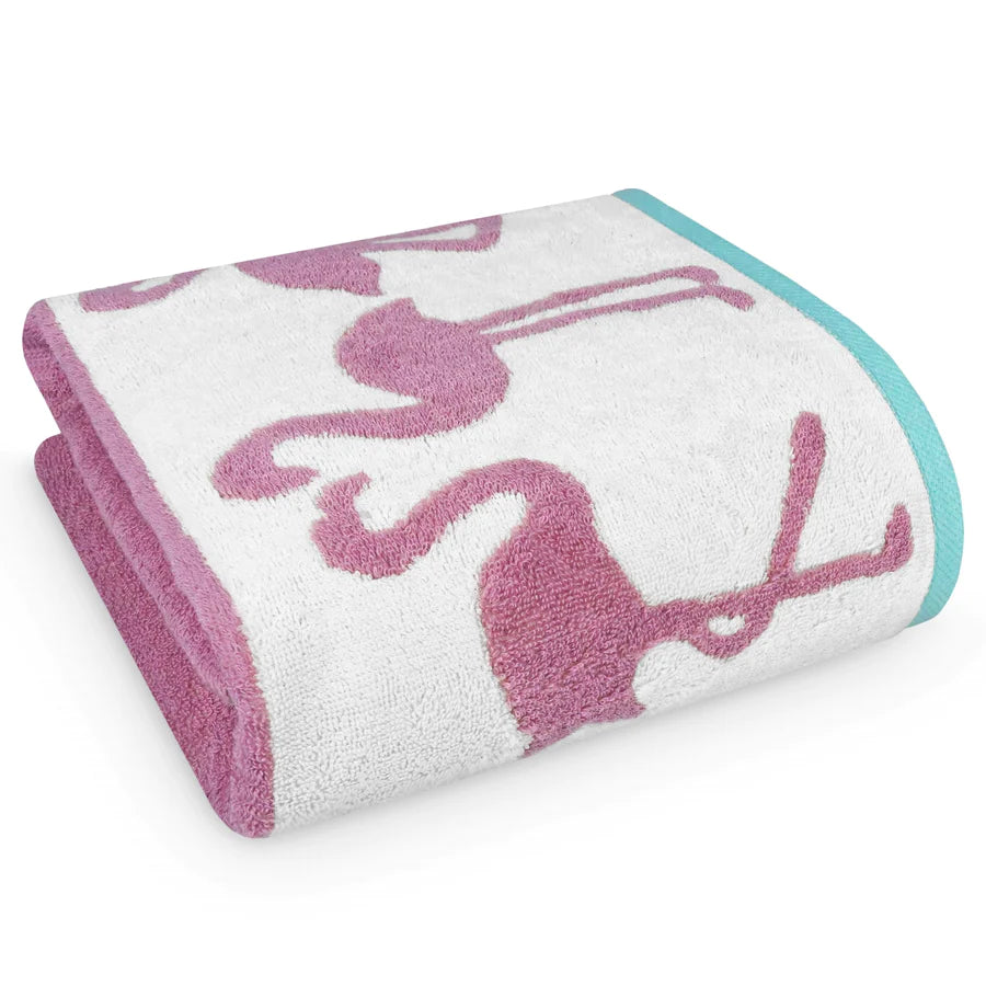 PREMIUM 550 GSM COTTON VELOUR BEACH TOWEL-Beach Towels-Weave Essentials-Blush Pink-Weave Essentials