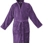 COMBED COTTON TERRY TOWELING BATHROBE-Bathrobe-Weave Essentials-Purple-S/M-Weave Essentials
