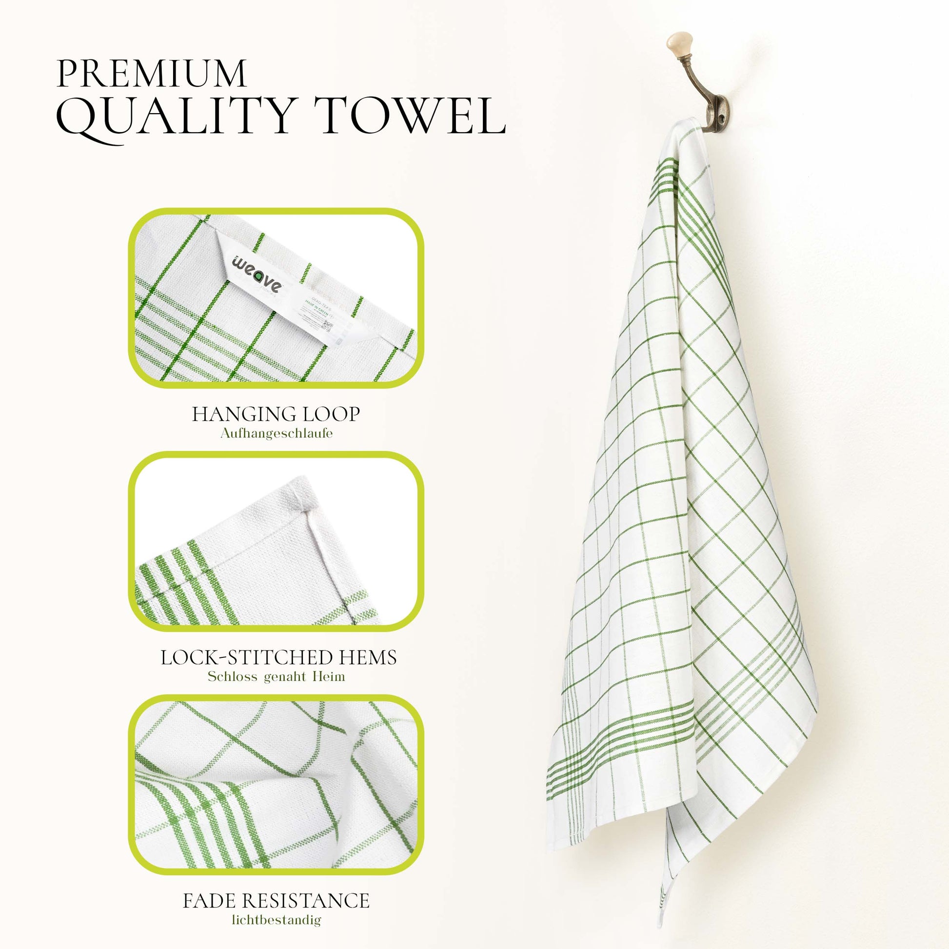 PACK OF 5 PURE LINEN KITCHEN DISH CLOTHS-Kitchen Dish Cloth-Weave Essentials-Silver Grey-Weave Essentials