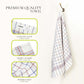 PREMIUM 10 PC COTTON CHECK DESIGN KITCHEN TOWEL-Kitchen Towel-Weave Essentials-Weave Essentials