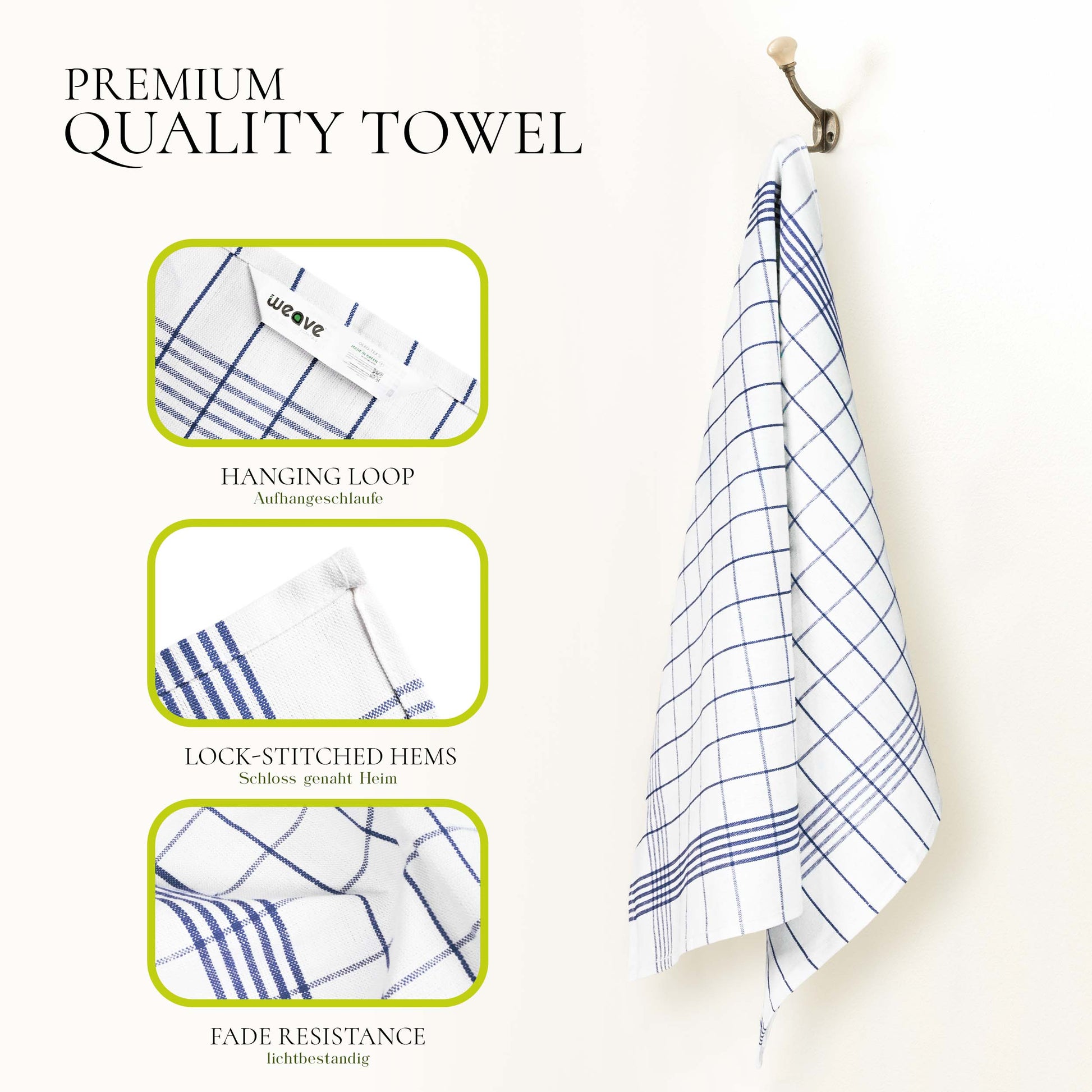 PACK OF 5 PURE LINEN KITCHEN DISH CLOTHS-Kitchen Dish Cloth-Weave Essentials-Silver Grey-Weave Essentials