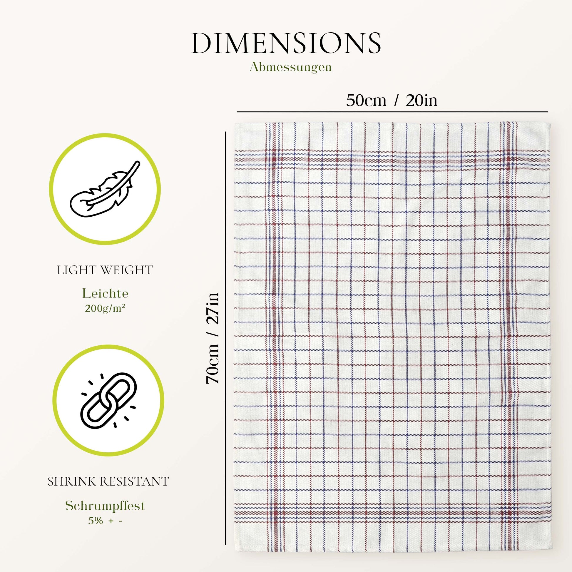 PREMIUM 10 PC COTTON CHECK DESIGN KITCHEN TOWEL-Kitchen Towel-Weave Essentials-Weave Essentials