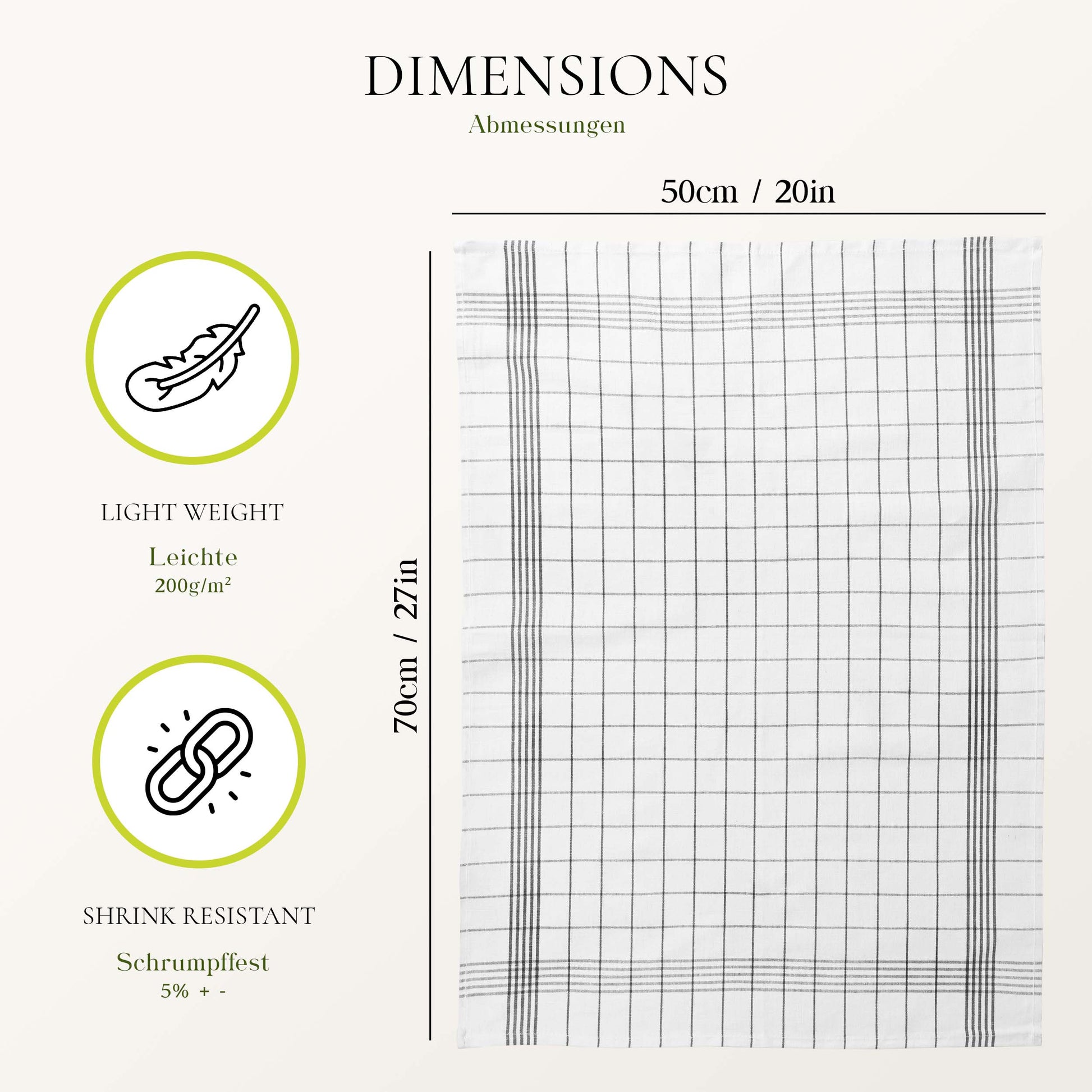 PACK OF 5 PURE LINEN KITCHEN DISH CLOTHS-Kitchen Dish Cloth-Weave Essentials-Silver Grey-Weave Essentials