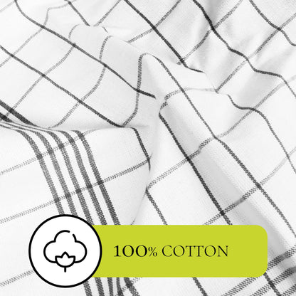 PACK OF 5 PURE LINEN KITCHEN DISH CLOTHS-Kitchen Dish Cloth-Weave Essentials-Silver Grey-Weave Essentials