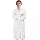 COMBED COTTON TERRY TOWELING BATHROBE-Bathrobe-Weave Essentials-White-S/M-Weave Essentials