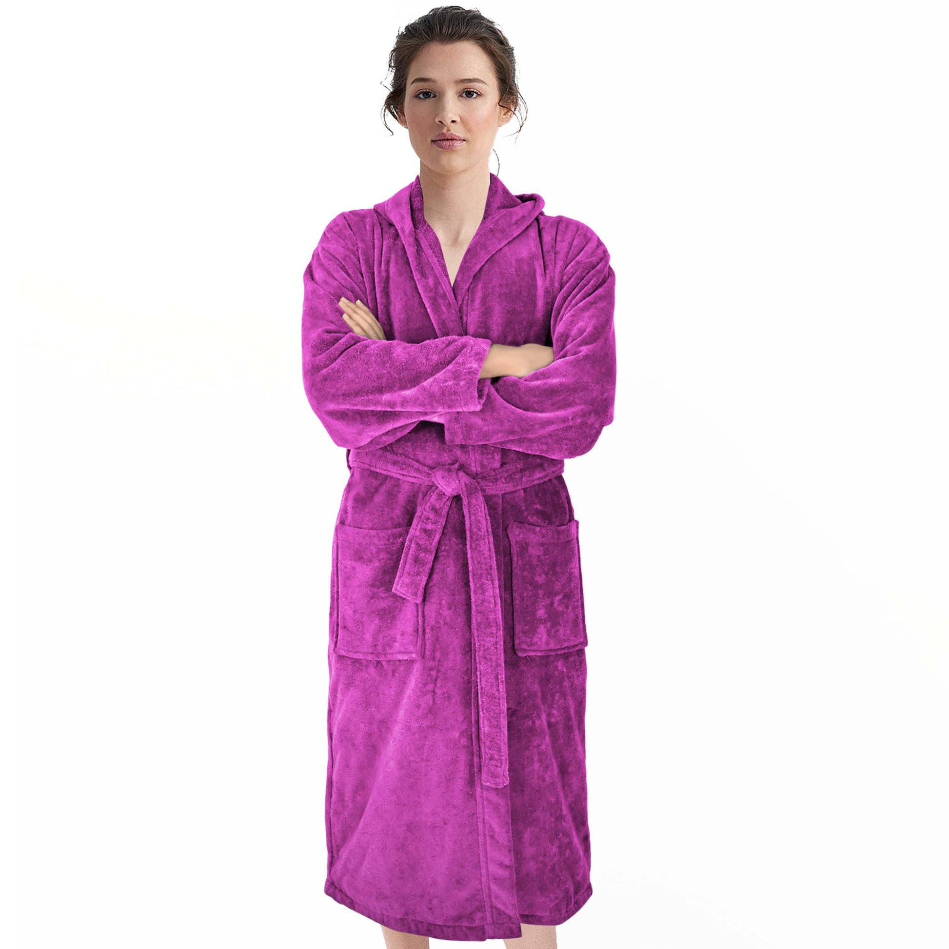 COMBED COTTON TERRY TOWELING BATHROBE-Bathrobe-Weave Essentials-White-S/M-Weave Essentials
