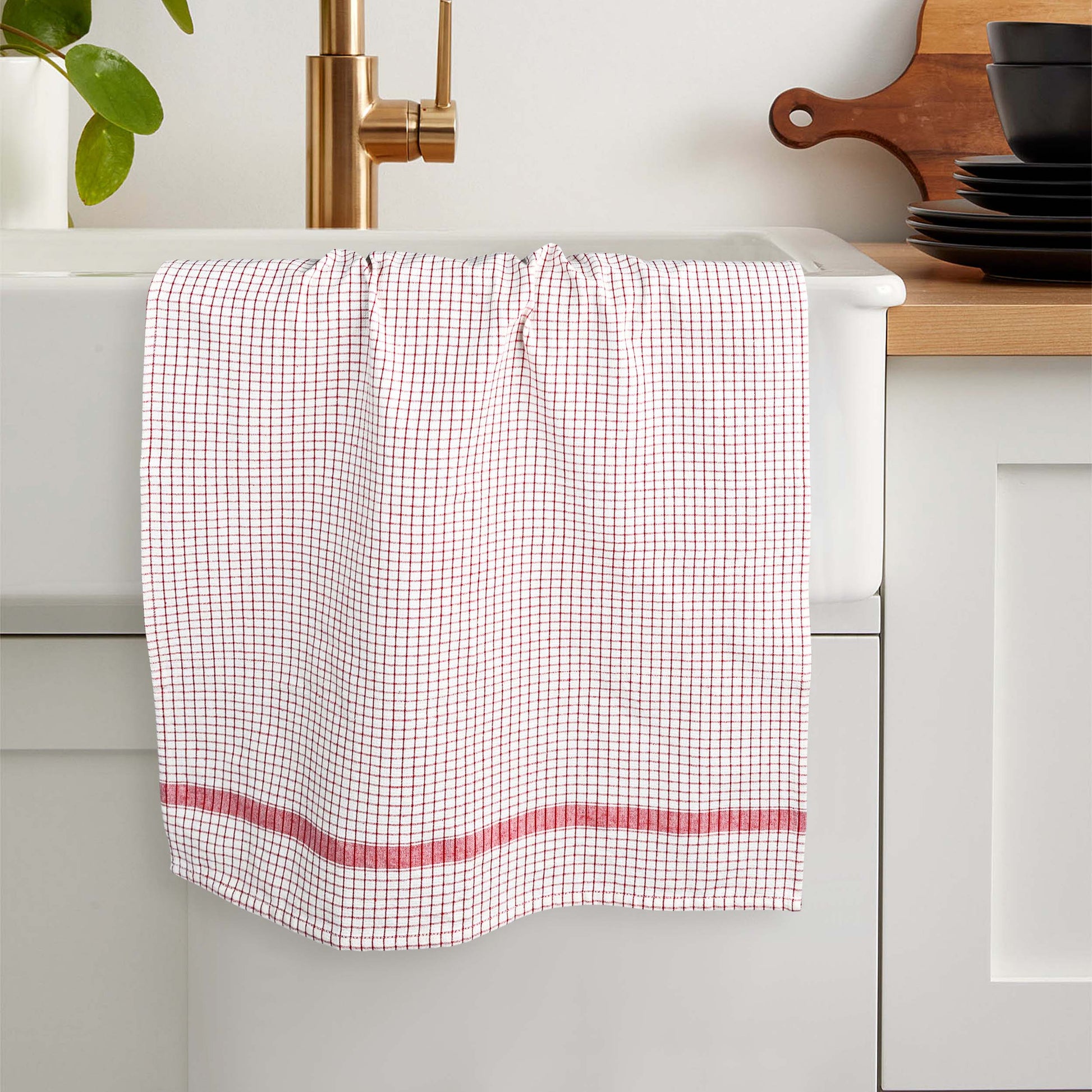 12 PC KITCHEN TOWEL SET: 4 HAND TOWEL & 8 DISH CLOTH-Kitchen Tea Towel-Weave Essentials-Silver Grey-Weave Essentials