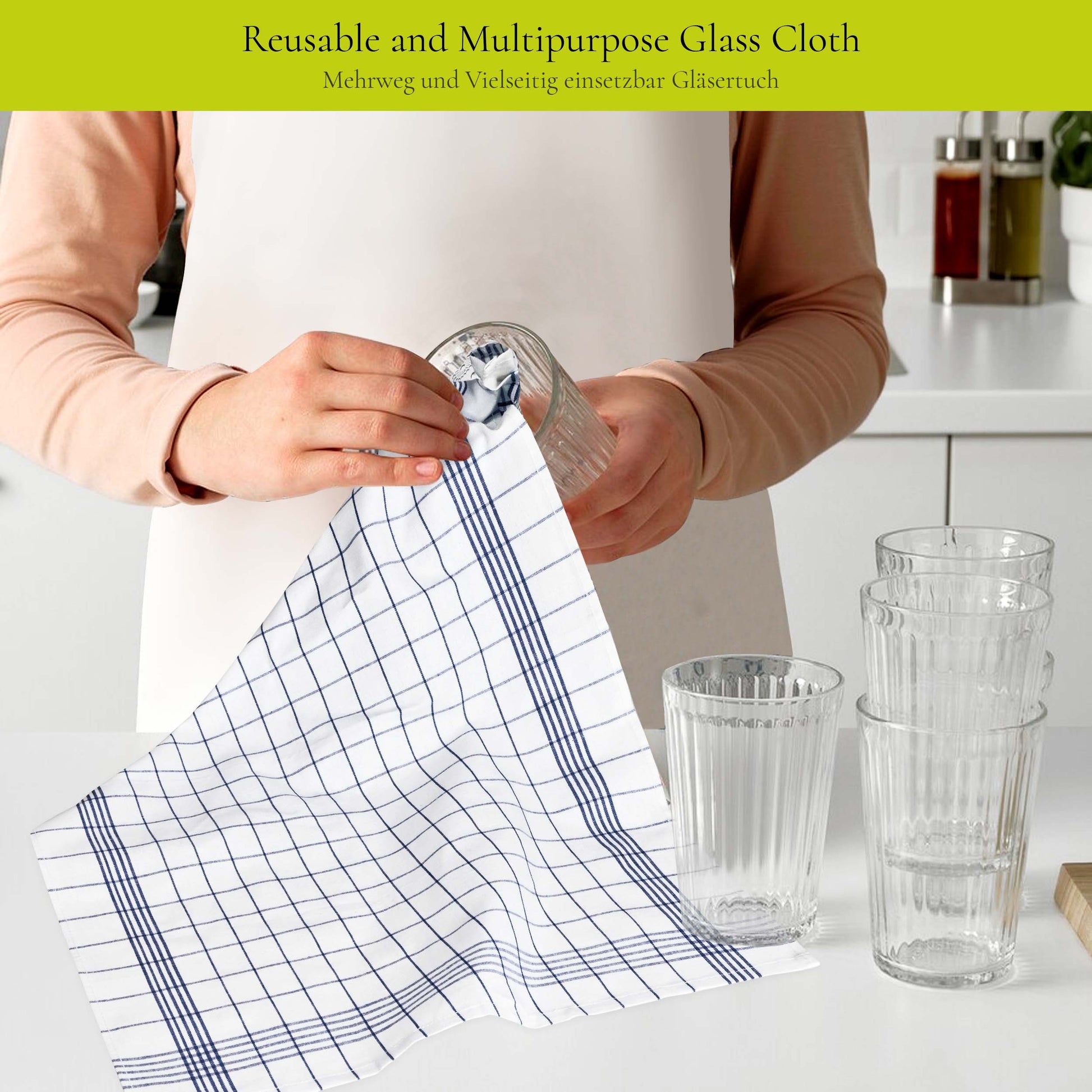 PACK OF 5 PURE LINEN KITCHEN DISH CLOTHS-Kitchen Dish Cloth-Weave Essentials-Silver Grey-Weave Essentials