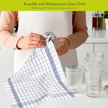 PACK OF 5 PURE LINEN KITCHEN DISH CLOTHS-Kitchen Dish Cloth-Weave Essentials-Silver Grey-Weave Essentials