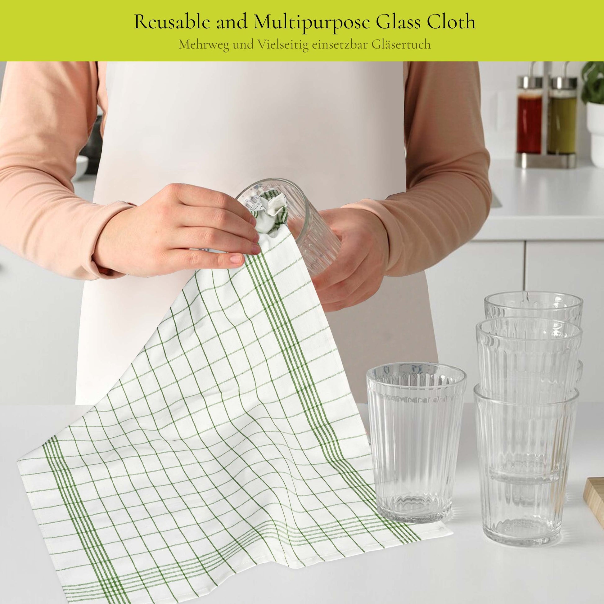 PACK OF 5 PURE LINEN KITCHEN DISH CLOTHS-Kitchen Dish Cloth-Weave Essentials-Silver Grey-Weave Essentials