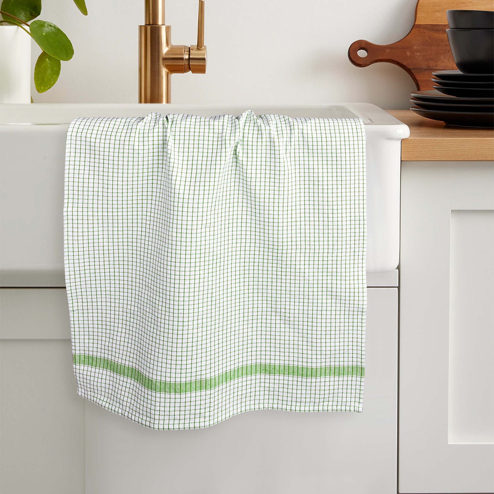 12 PC KITCHEN TOWEL SET: 4 HAND TOWEL & 8 DISH CLOTH-Kitchen Tea Towel-Weave Essentials-Silver Grey-Weave Essentials