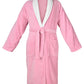 COMBED COTTON TERRY TOWELING BATHROBE-Bathrobe-Weave Essentials-Pink-S/M-Weave Essentials