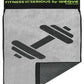 SILVER GREY FITNESS TOWEL FOR WORKOUT SPORTS-fitness towel-Weave Essentials-Weave Essentials