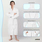 COMBED COTTON TERRY TOWELING BATHROBE-Bathrobe-Weave Essentials-White-S/M-Weave Essentials