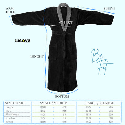 COMBED COTTON TERRY TOWELING BATHROBE-Bathrobe-Weave Essentials-White-S/M-Weave Essentials