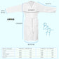 COMBED COTTON TERRY TOWELING BATHROBE-Bathrobe-Weave Essentials-White-S/M-Weave Essentials