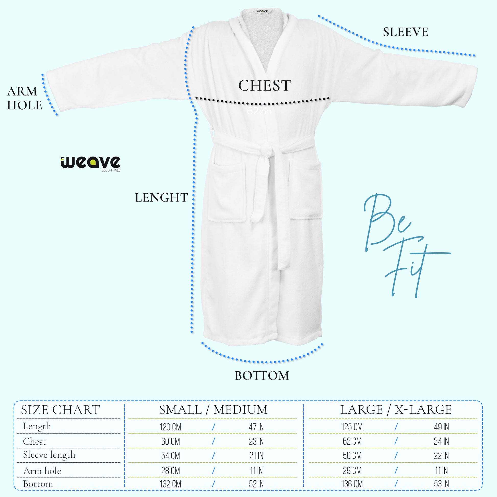 COMBED COTTON TERRY TOWELING BATHROBE-Bathrobe-Weave Essentials-White-S/M-Weave Essentials